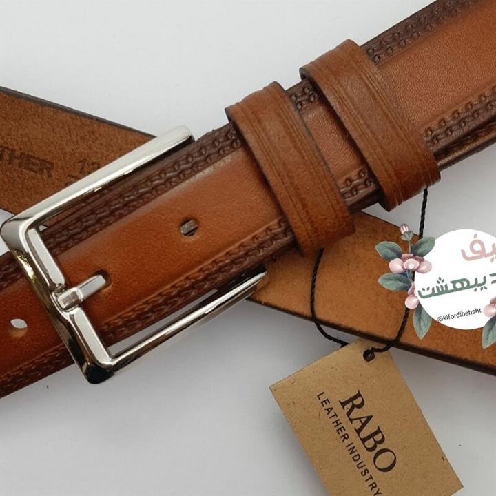 کمربند چرم طبیعی گاو  کمربند چرم گاو میش  چرم صد در صد طبیعی گاوی  کمربند چرمی کمربند مجلسی کمربند برند رابو اسپرت